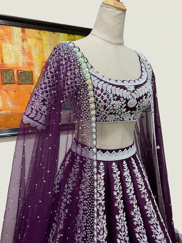 Thread Work Lehenga